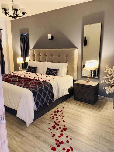 Suites Campestres Montebelloにあるベッド