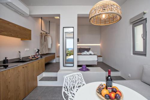 Dapur atau dapur kecil di Seaside Tinos