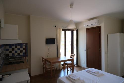 Valgomasis apartamentų viešbutyje