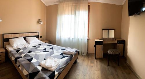 Ένα ή περισσότερα κρεβάτια σε δωμάτιο στο Forsage Hostel