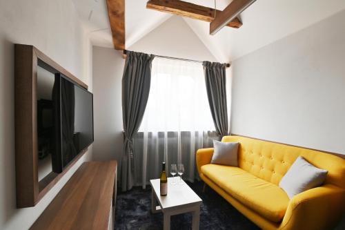 Apartmány Spessartにあるテレビまたはエンターテインメントセンター