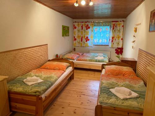 Postel nebo postele na pokoji v ubytování Ubytovanie v súkromí - Chata Zejmarka