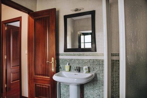 Kúpeľňa v ubytovaní Casa da Labaceira