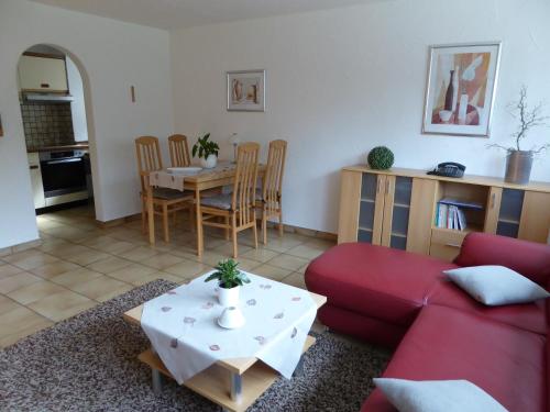 Kuchyň nebo kuchyňský kout v ubytování ferienwohnung-land