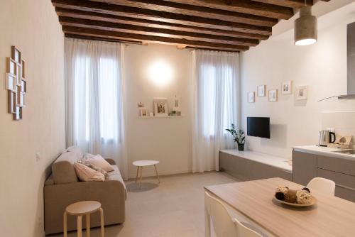 Posezení v ubytování Mirandolina Venice Exclusive Apartment