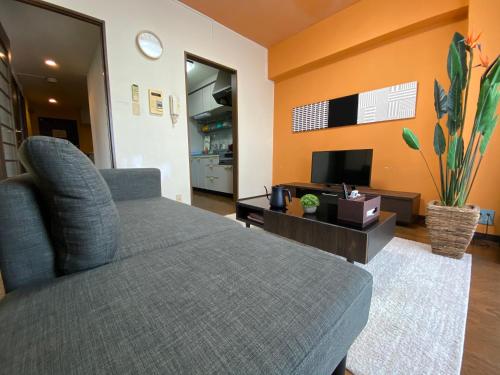 Χώρος καθιστικού στο Residential Hotel Bevel Tokyo