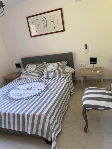 Katil atau katil-katil dalam bilik di Villa, Maison Indépendante, avec Piscine Privative