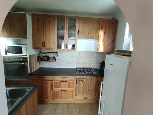 Η κουζίνα ή μικρή κουζίνα στο Star apartman