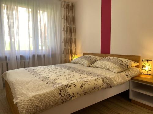 Posteľ alebo postele v izbe v ubytovaní APARTAMENT MARTYNKA