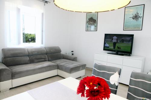 Posezení v ubytování Pure nature coastal apartment VLASTA