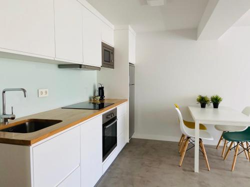 Kuchyň nebo kuchyňský kout v ubytování LM house