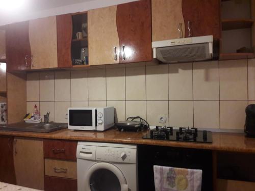 Cuisine ou kitchenette dans l'établissement Apartament Clemy