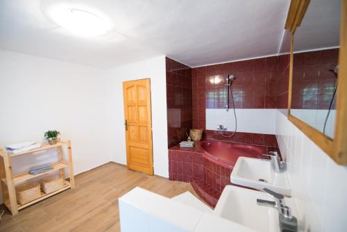 Posteľ alebo postele v izbe v ubytovaní Apartmán Albert v Spa dedinke
