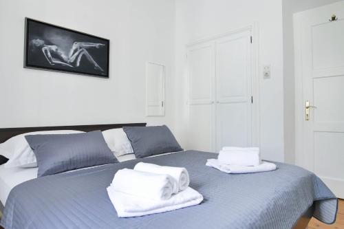 Posteľ alebo postele v izbe v ubytovaní Apartment Beach Makarska