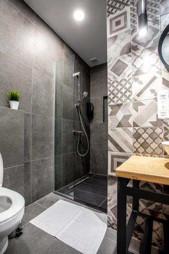 Koupelna v ubytování Grand Central Hotel