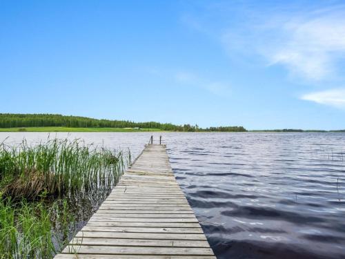 Lapinlahti的住宿－Holiday Home Kuoppamäki by Interhome，湖中的一个木头码头