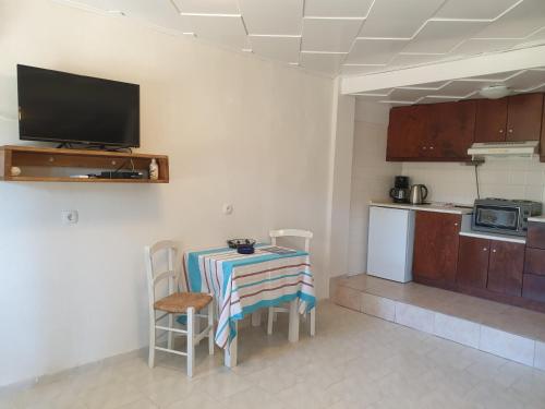 Η κουζίνα ή μικρή κουζίνα στο Apartments and Studios Xenophon