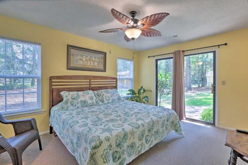 A bed or beds in a room at Downtown Home with Yard and BBQ - 6 Mi to Downtown!