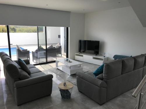 A seating area at Villa do Barrudo