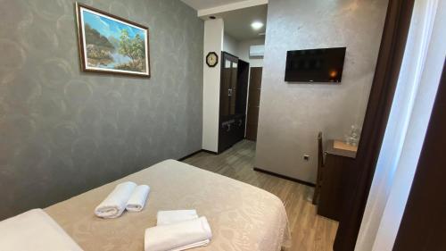 Cama o camas de una habitación en Hotel Morava - Šabac