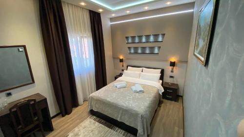Cama o camas de una habitación en Hotel Morava - Šabac