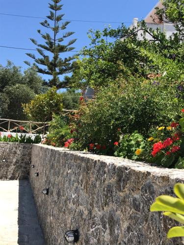Jardín al aire libre en Akrogiali Rooms