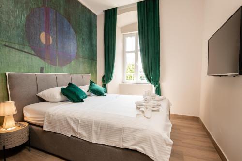 Posteľ alebo postele v izbe v ubytovaní Deluxe apartments & rooms Revis