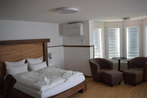 Voodi või voodid majutusasutuse Apartments mit Klimaanlage am Neckarufer, Schöne Aussicht toas