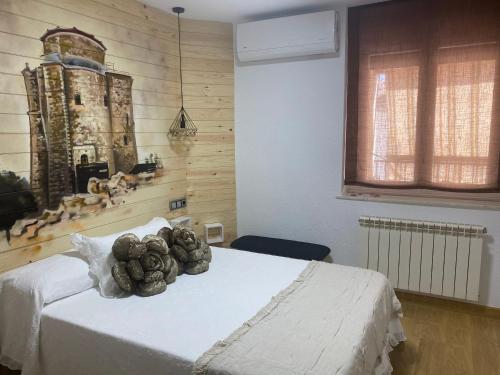 Postel nebo postele na pokoji v ubytování Alojamiento LA DUQUESITA