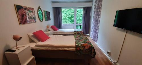 Voodi või voodid majutusasutuse Breanäs Hotell toas