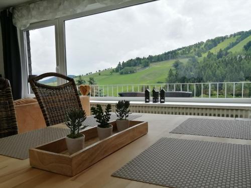Balkón nebo terasa v ubytování Bergchalet Heidestock