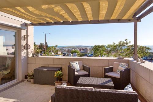 Villa de 3 chambres avec vue sur la mer piscine privee et jacuzzi a Sete a 1 km de la plage