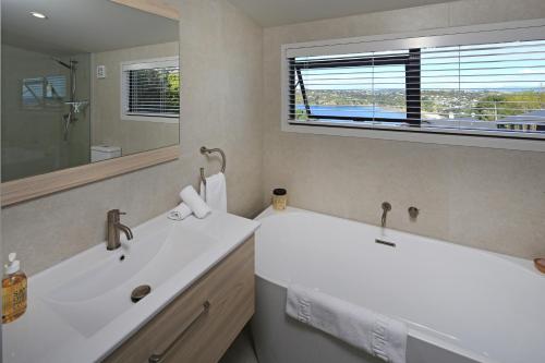 Kylpyhuone majoituspaikassa Noll View