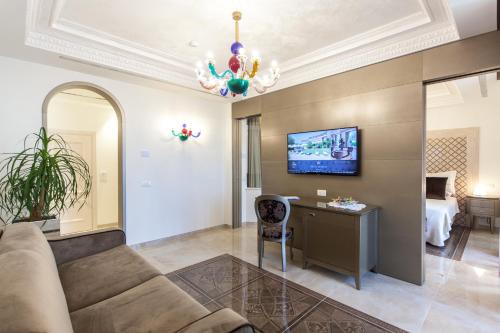 Televisyen dan/atau pusat hiburan di Hotel Aurelia