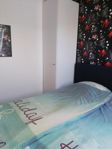 Appartement De Panne Zonneblikにあるベッド