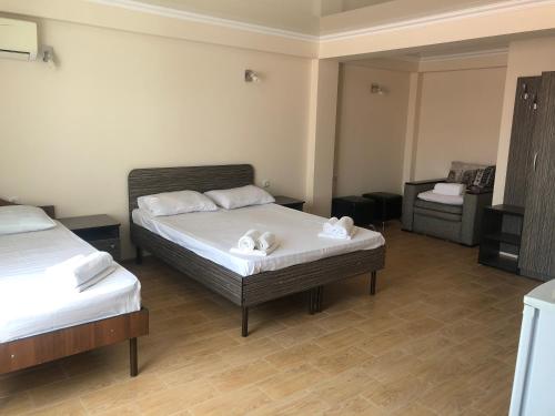 Cama o camas de una habitación en Guest House Milana