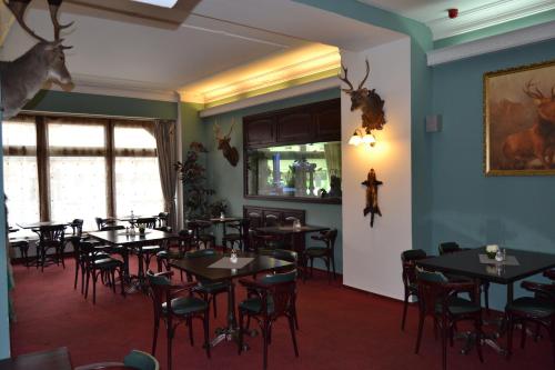 Hotel Černý Orel Žatec 레스토랑 또는 맛집