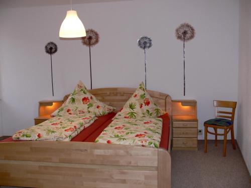 Postel nebo postele na pokoji v ubytování Ferienwohnung Monima