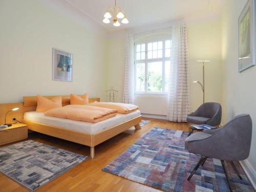 Postel nebo postele na pokoji v ubytování Villa Annelies Wohnung 1
