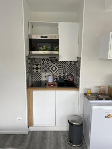 Dapur atau dapur kecil di Suite au Parc de Fresnoy