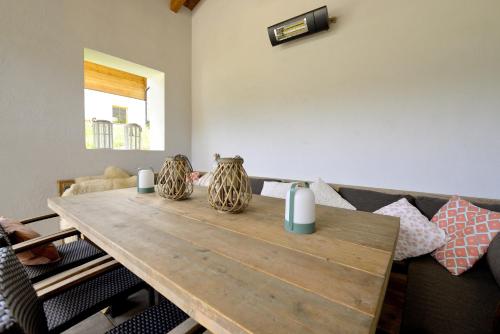 Ruang duduk di Familienchalet Königshaus by keyone