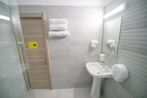 A bathroom at Hotel Olguta