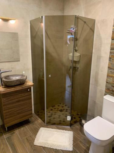 Koupelna v ubytování Villa Ventus