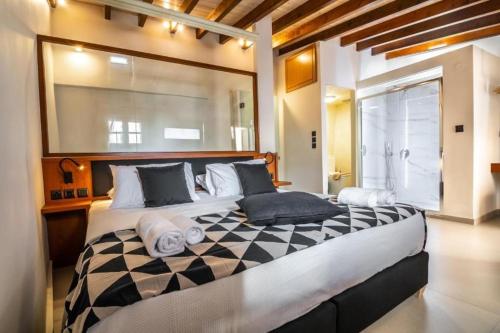 A bed or beds in a room at Casa Bene
