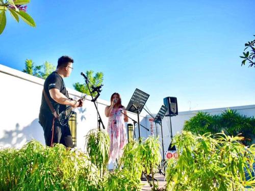 image may contain person on stage and playing a musical instrument at Secret Garden Warni Villa (MUAR) in Muar