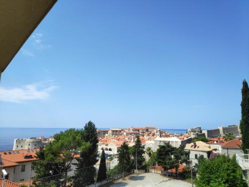 a view of a city from a building at Apartments Romano in Dubrovnik