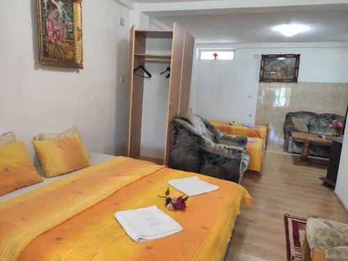 Postel nebo postele na pokoji v ubytování Villa Kliment