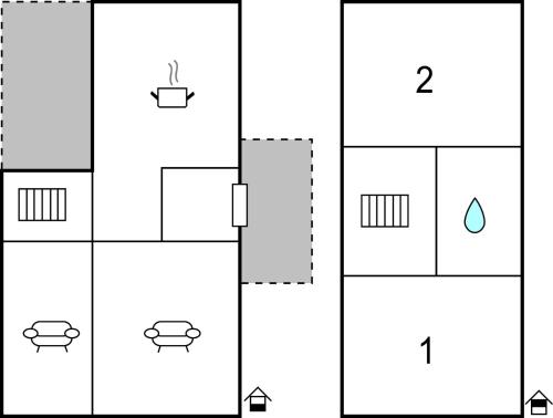 a group of four boxes with different diagrams at 2 Bedroom Amazing Home In Vena in Vena