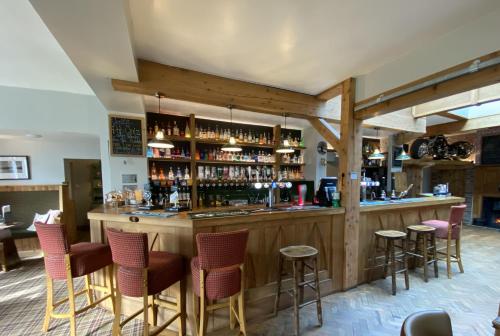 The lounge or bar area at The Inn on the Moor Hotel