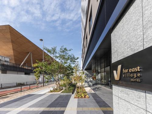 a rendering of the front of a building at Far East Village Hotel Tokyo Ariake in Tokyo